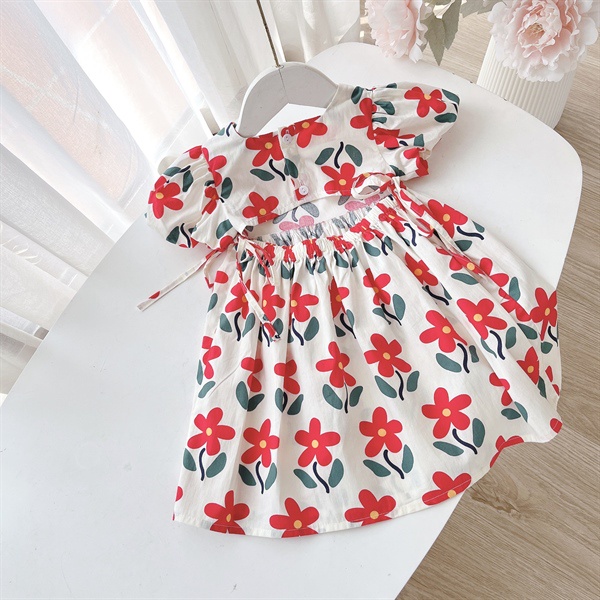 VÁY TAY BỒNG KHOÉT LƯNG OP1064