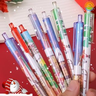Bút bi / bút bi merry xmas màu đen hình ông già noel hoạt hình