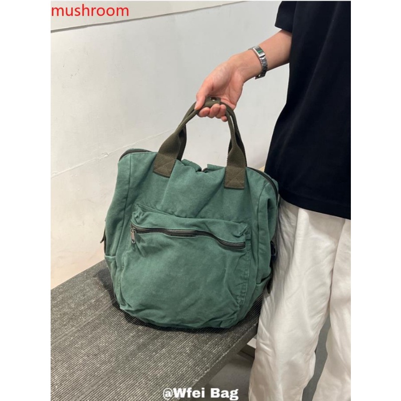 Wfei Ba Lô Vải canvas Phong Cách harajuku Nhật Bản Cổ Điển Giải Trí Cho Nam