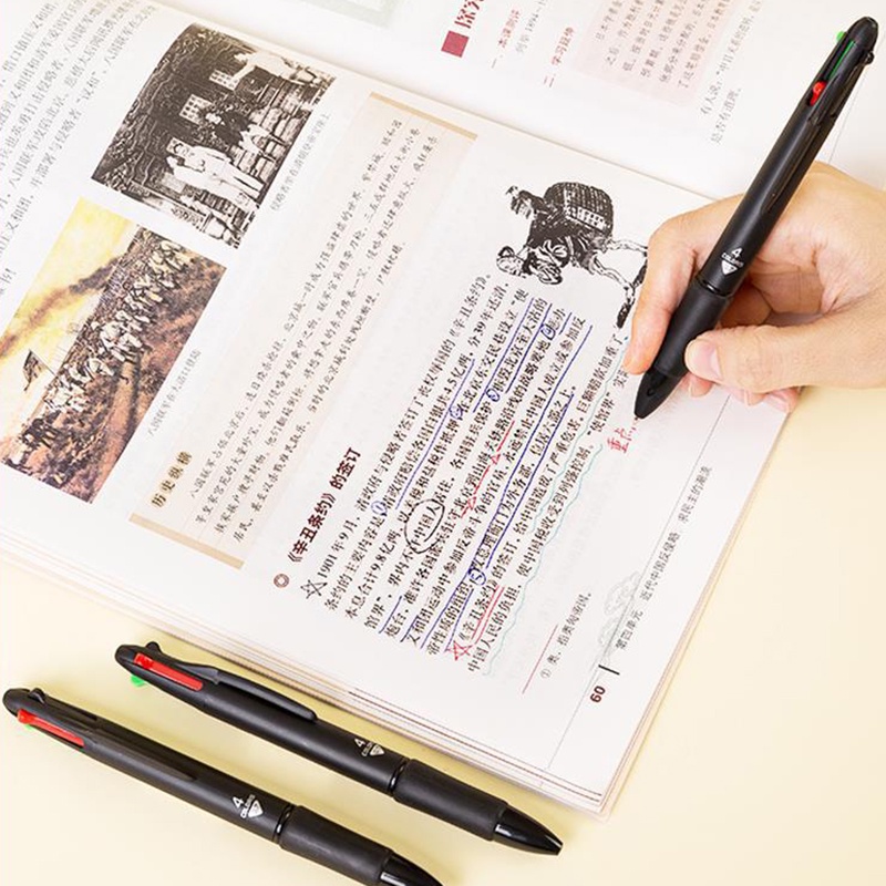 1 Bút Bi Bốn Màu Sắc Sáng Tạo Cho Học Sinh