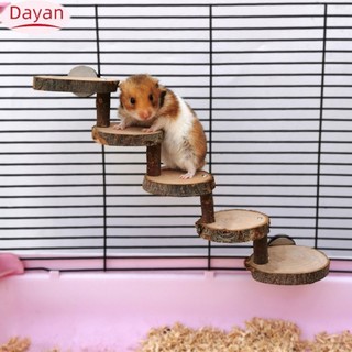 3 / 5 Lớp Hamster Gỗ Leo Thang Nền Tảng Tập Thể Dục Nhai Đồ Chơi Chăm Sóc Răng Hàm Đồ Chơi