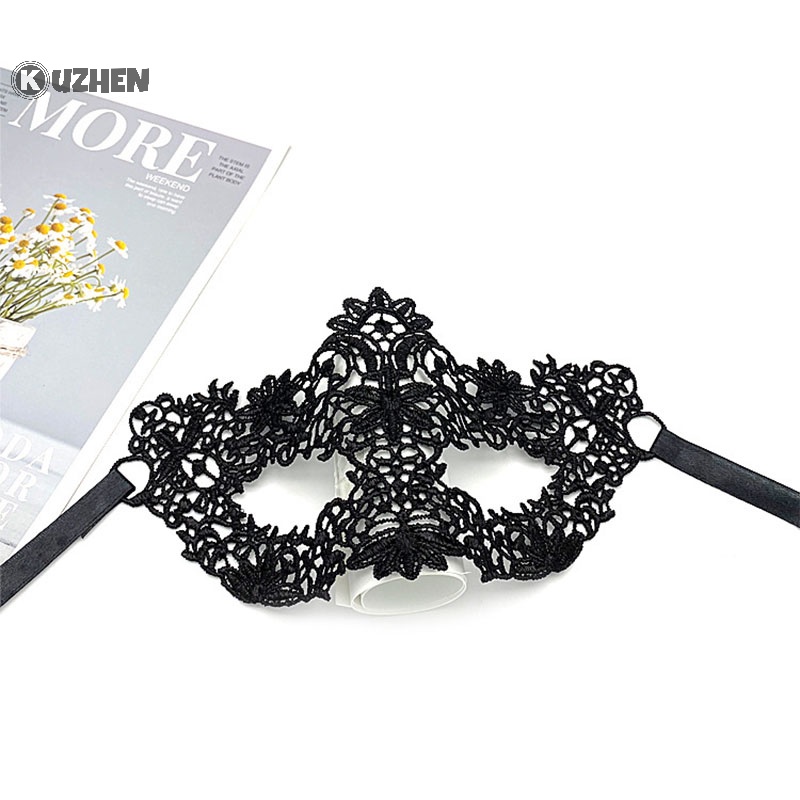 Mặt Nạ Ren Màu Đen Gợi Cảm Hóa Trang Tiệc halloween Cho Nữ