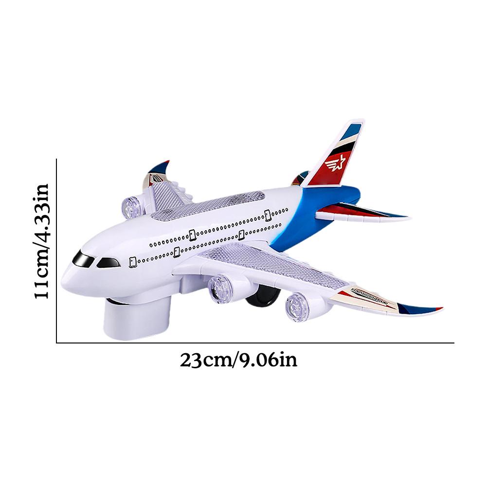 Máy Bay Đồ Chơi Phát Nhạc Và Đèn Chiếu Sáng Cho Trẻ Em a8u0