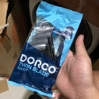 Dao cạo râu Dorco túi 5 chiếc chính hãng Hàn Quốc lưỡi dao kép không gây đau rát