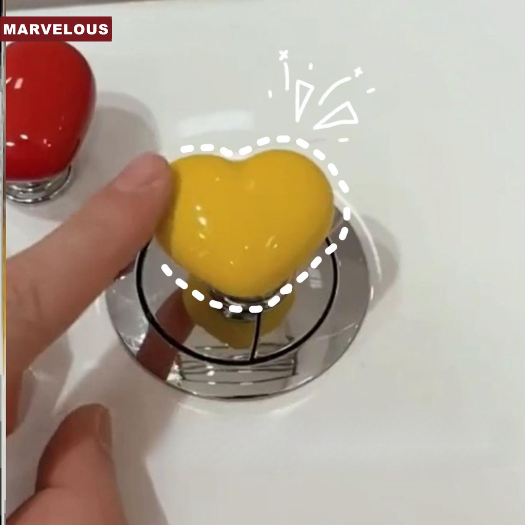 Nút Nhấn Xả Nước Bồn Cầu Hình Trái Tim Dễ Thương Sáng Tạo