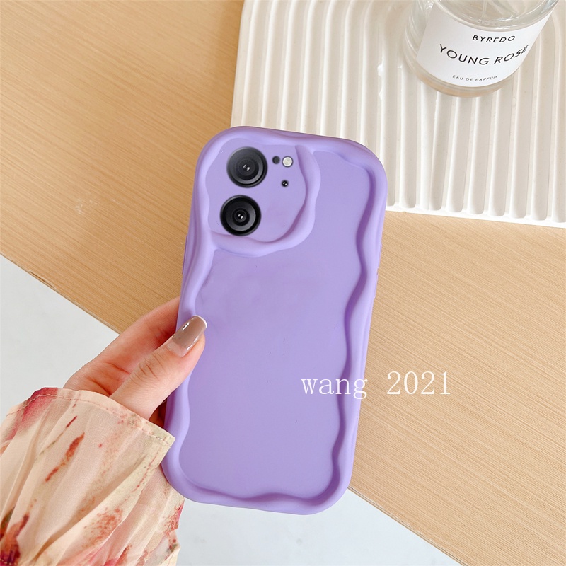 Ốp Điện Thoại Mềm Gợn Sóng Màu Kem Chống Rơi Thời Trang Cho xiaomi 13t xiaomi 13t pro 5g 2023