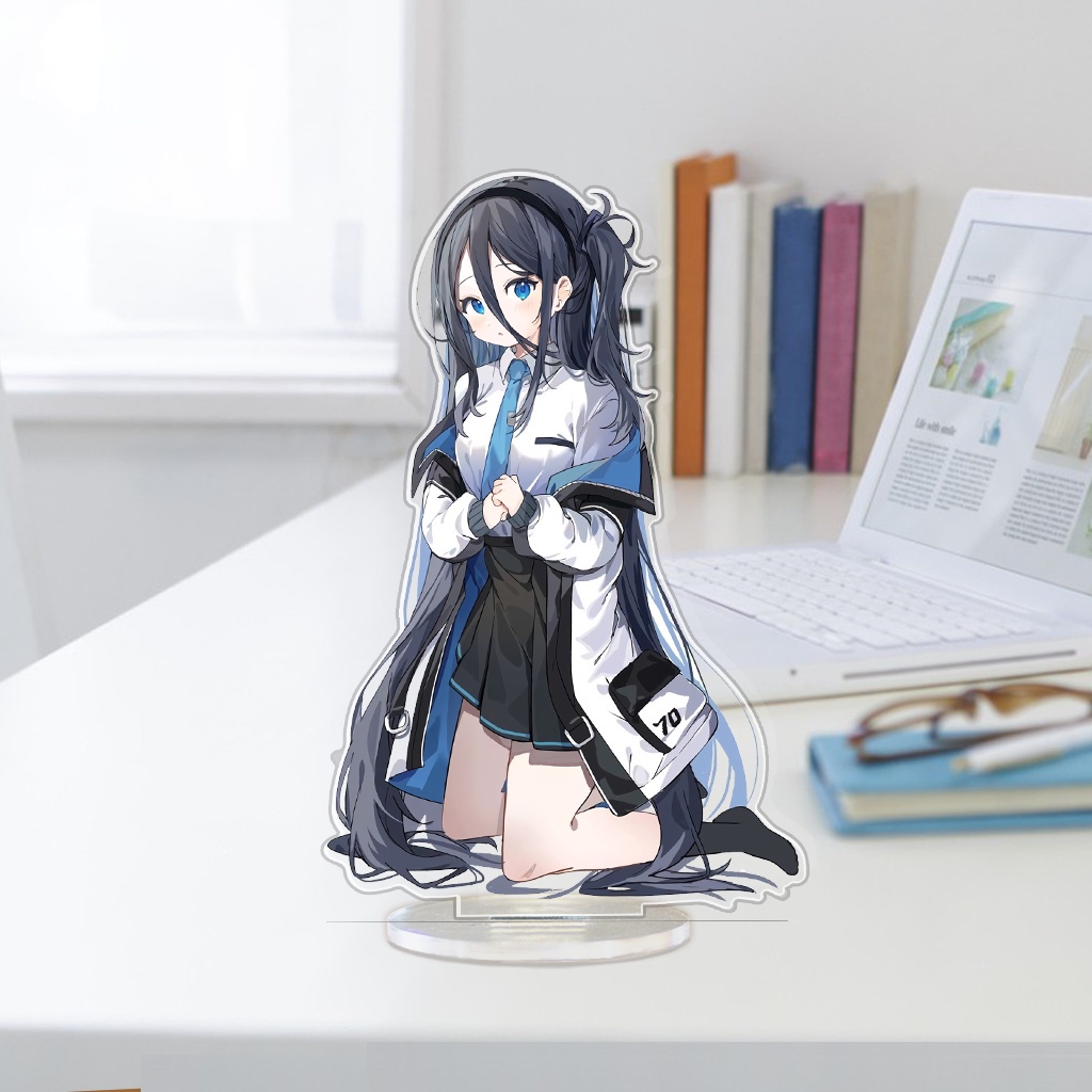 Standee mica Ani Decor siêu bền đẹp in hình các nhân vật anime trong Blue Archive 4 decor bàn làm việc góc học tập