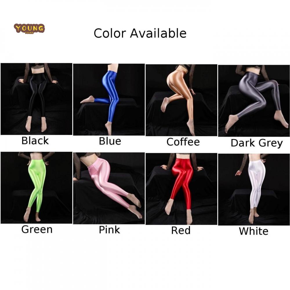 Quần Legging Co Giãn Ôm Dáng Sáng Bóng Thời Trang Cho Nữ