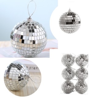 Set quả châu, quả cầu disco quả cầu gương phản quang lấp lánh trang trí cây thông giáng sinh