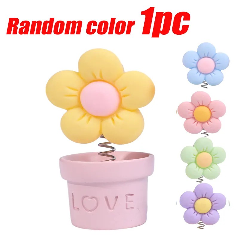 Chậu Hoa Hướng Dương Nhỏ Dễ Thương Dùng Trang Trí Xe Hơi