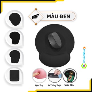 Lót Chuột Đen Chống Trượt Cao Cấp Mouse Pad Black Có ĐỆM TAY cực êm chống mỏi tay ( Pad Chuột Sỉ Giá Rẻ nhỏ ChuanMua )