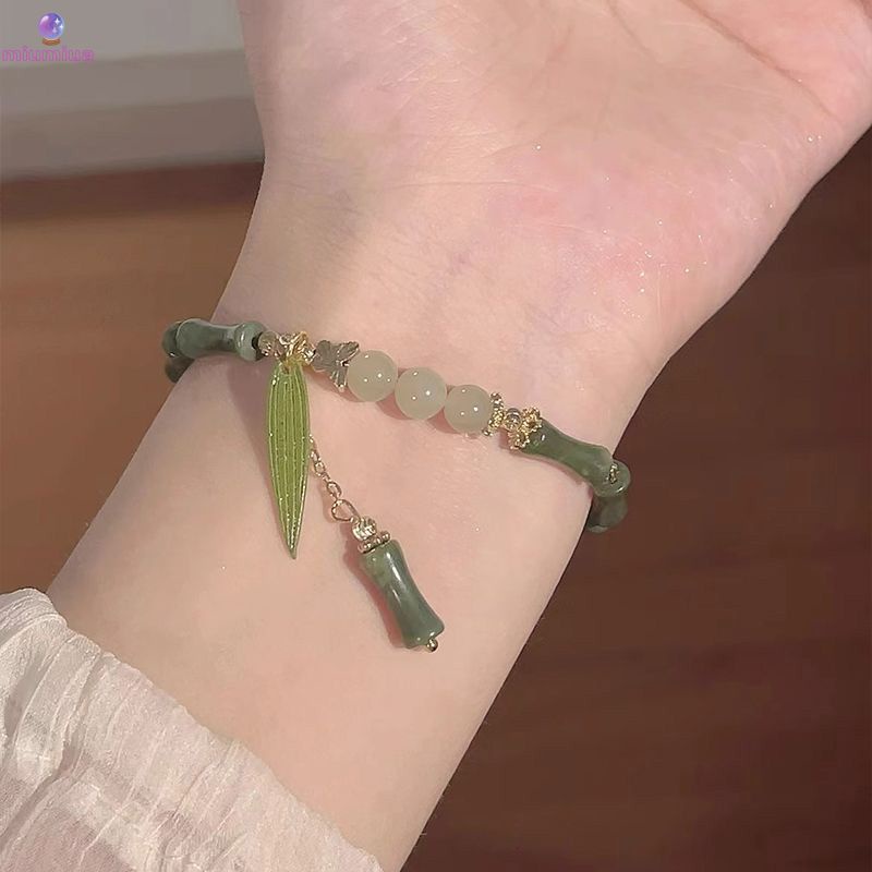 Miua🔮Dễ thương bướm chuông vòng tay cô gái thời trang ngọc vòng tay món quà người bạn tốt nhất