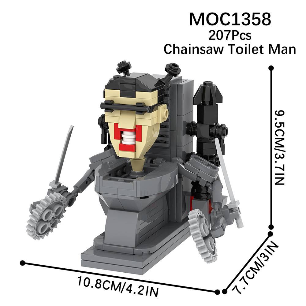 Skibidi Bộ Đồ Chơi Xếp Hình toilet Cho Bé