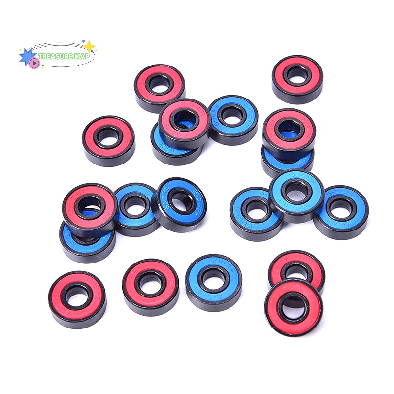 Set 10 Vòng Bi Thép 608 2rs heyuanlong333 608rs 608-2rs Chất Lượng Cao