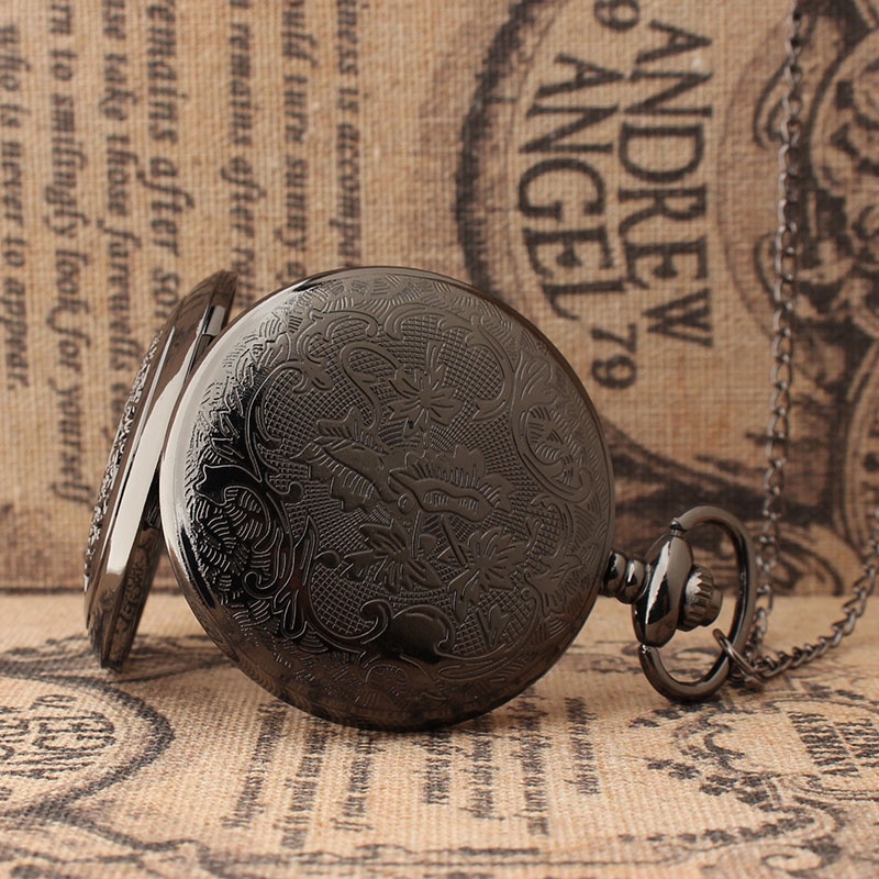 Đồng Hồ Quả Quýt Chạm Khắc Ngôi Sao Mặt Trăng Phong Cách Âu Mỹ 2017