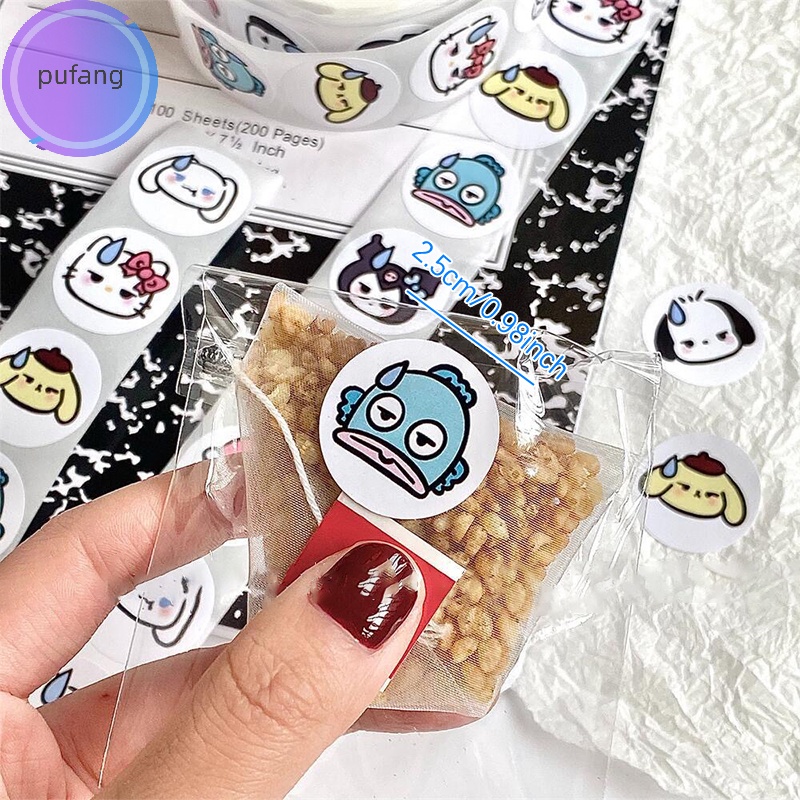 Pufang kawaii Sanrio 'S new round seal Nhãn Dán Trang Trí Sổ Tay Hình Cô Gái / Trái Tim Dễ Thương vn
