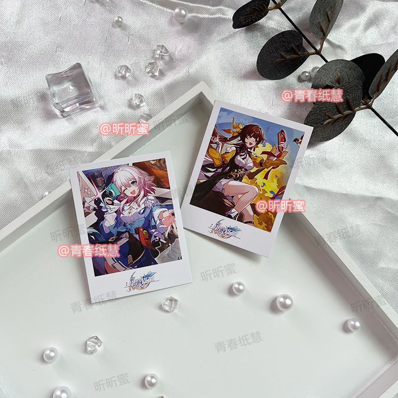 Honkai Star Rail HSR - Card bo góc Red Carpet Thẻ Ảnh lomo Hình Ngôi Sao / Đường Sắt / Chữ Danielng march seven stop yun jizi game merchandise
