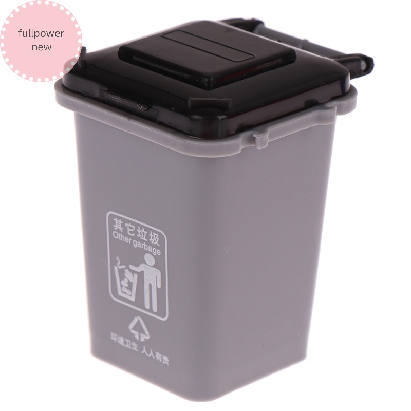 Fullpowernew Mô Hình Thùng Rác mini Tỉ Lệ 1: 12 Trang Trí Nhà Búp Bê