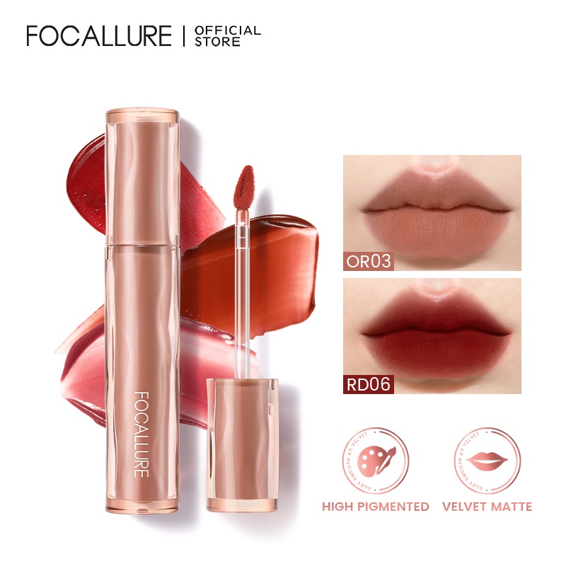 Velvet Lip Tint Matte Mossue Lip Cream Sắc Tố Nhẹ Mượt-Mịn Son Môi Lâu Trôi JULYSTAR