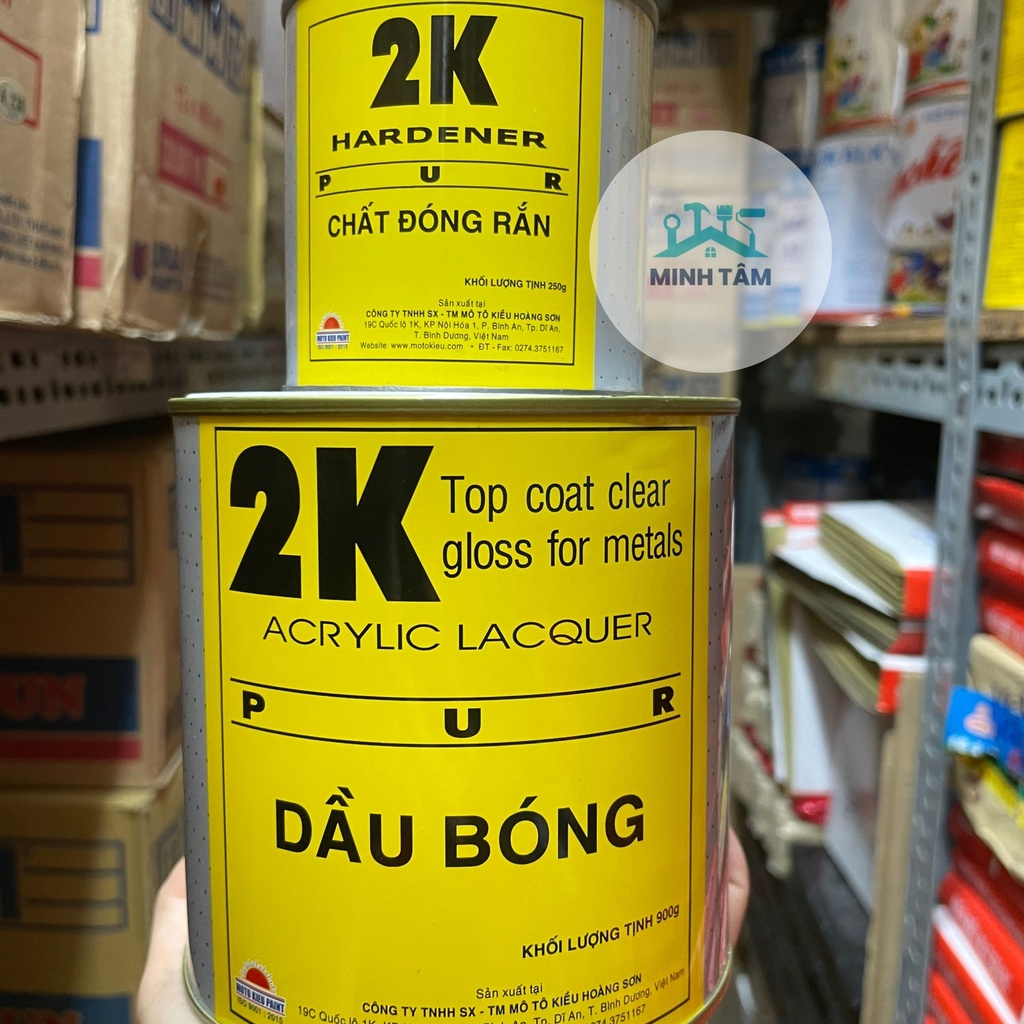 Dầu Phủ Bóng 2K Vàng MôTô Kiều - Dầu Phủ Bóng xe máy- ôtô môtô Cao Cấp