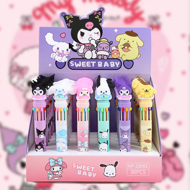 Bút sanrio 10 Màu Sắc Sổ Tay