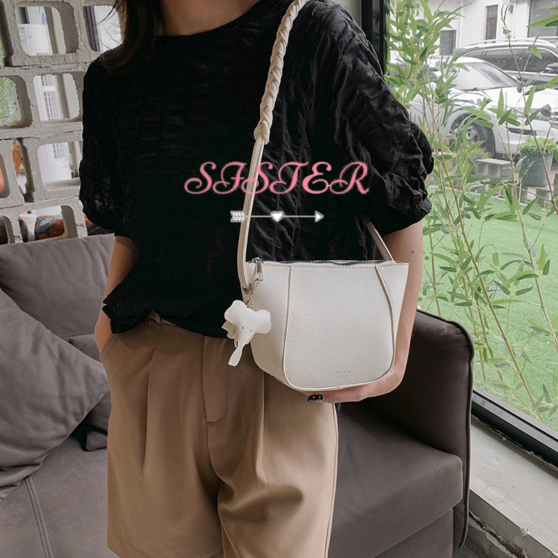 SISTER túi xách nữ túi đeo chéo 2023NEW Vintage Thời trang Cute THỂ THAO GDJ2300IND 41Z231010