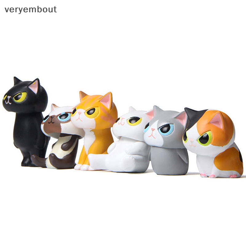 Ut Set 6 Mô Hình Chú Mèo shiba inu / guinea / Lợn Sáng Tạo