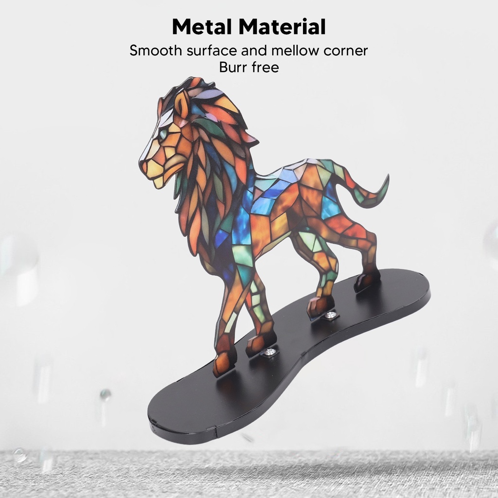 Tượng Kim Loại Hình Động Vật Tinh Tế Trang Trí Bàn Làm Việc