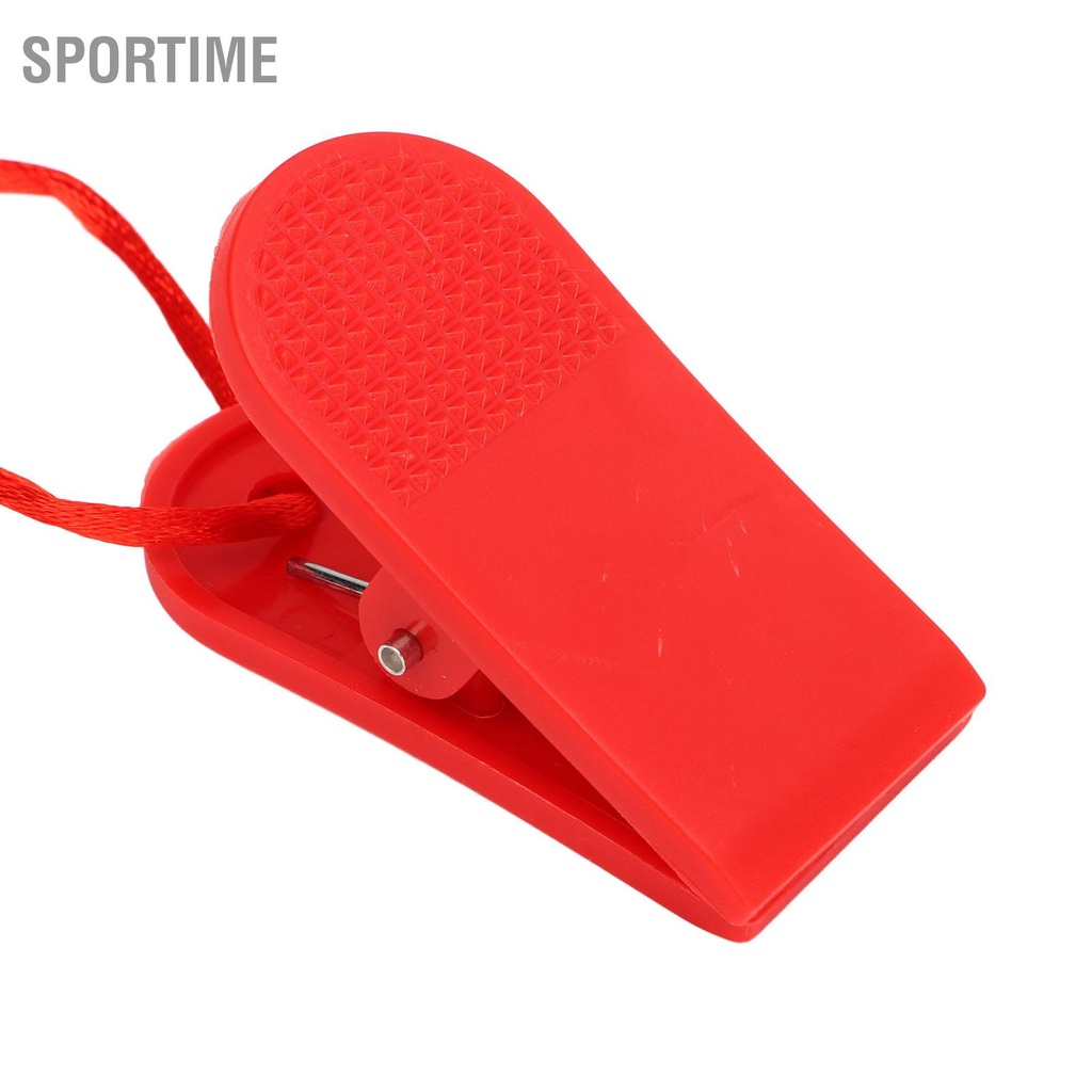 Sportime 2 Chiếc Máy Chạy Bộ Chìa Khóa An Toàn Đa Năng Nam Châm Thay Thế Đỏ