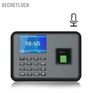 SecretLock Máy chấm công mật khẩu vân tay Nhân viên kiểm tra máy ghi âm Đồng hồ bấm giờ Hệ thống soát truy cập văn phòng
