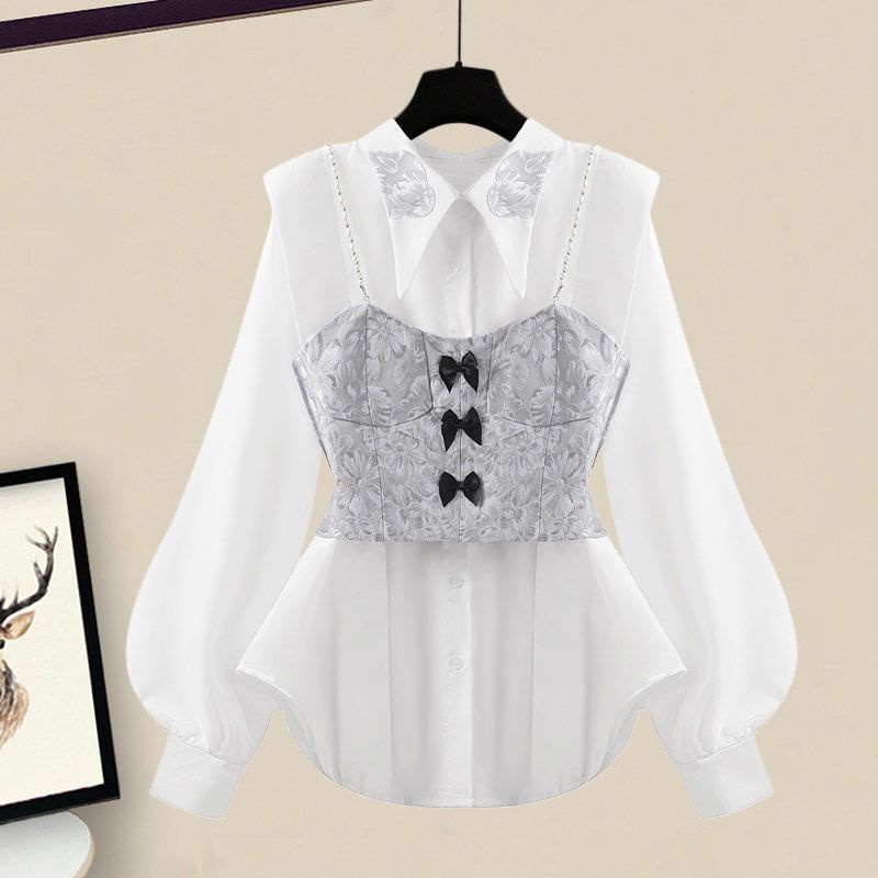 Plus Set Áo Thun Dài Tay + Quần jeans Dài Thời Trang Dành Cho Nữ