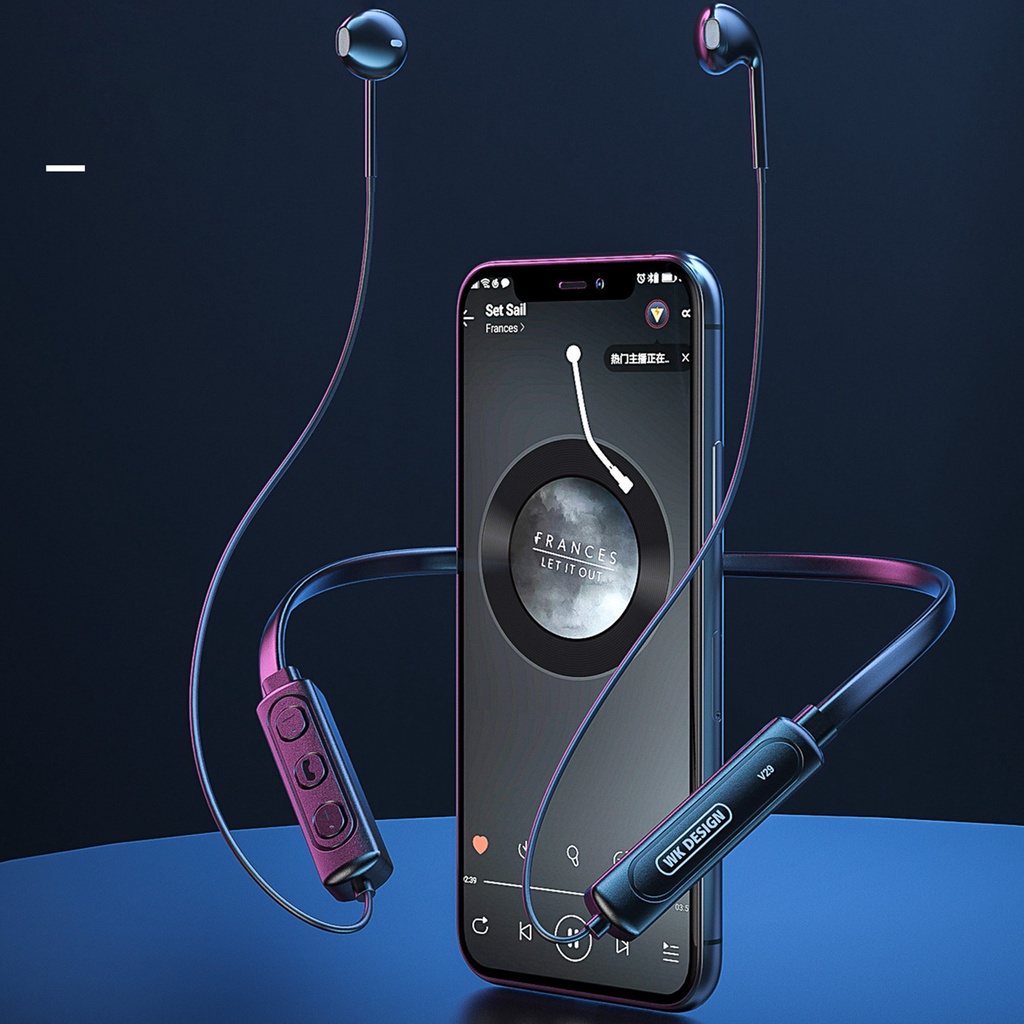 Tai Nghe Bluetooth WEKOME Design V29 Kiểu Dáng Thể Thao Đeo Không Dây Bluetooth Gaming Có Micro