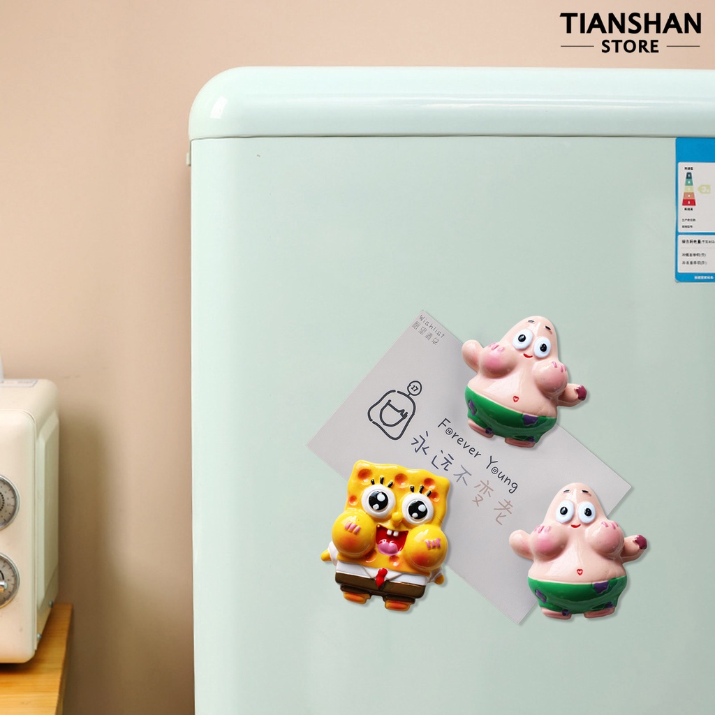 Tianshan Miếng Dán Tủ Lạnh Trang Trí Điện Thoại Hiệu Ứng Hoạt Hình 3d diy