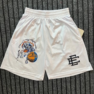 Ric quần short thể thao bóng rổ phối lưới cỡ lớn kiểu mỹ cá tính