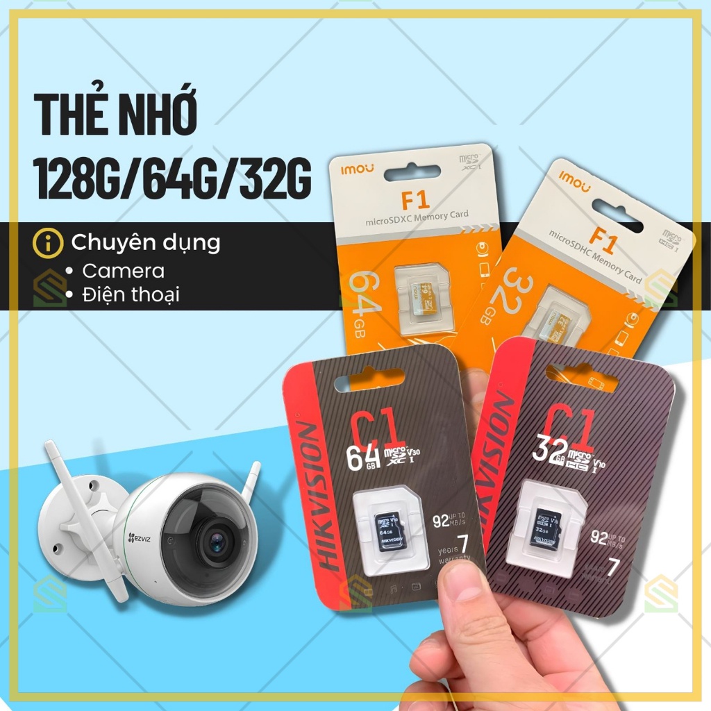 Thẻ nhớ tốc độ cao dung lượng của  Chuyên Dụng Cho Camera Wifi và Điện Thoại