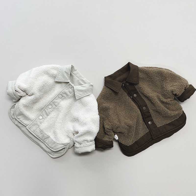 Áo Khoác Bông Giữ Ấm Phong Cách Hàn Quốc Cho Bé Trai Và Gái