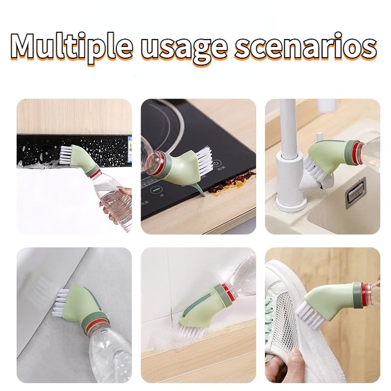 Bàn Chải Vệ Sinh Khe Cửa Sổ / Sàn Nhà Tắm / Nhà Bếp Đa Năng Có Thể Kết Nối Với Bình Nước Khoáng Làm Sạch Sâu