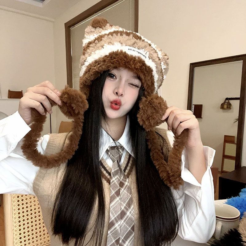 Mũ Len Dệt Kim Thời Trang Mùa Đông Dễ Thương Dành Cho Nữ