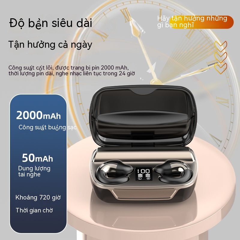 Tai Nghe Bluetooth Không Dây Không Vào Tai Và Xương Dẫn Truyền Khái Niệm Thể Thao Apple Xiaomi Cài Đặt Phổ Thông