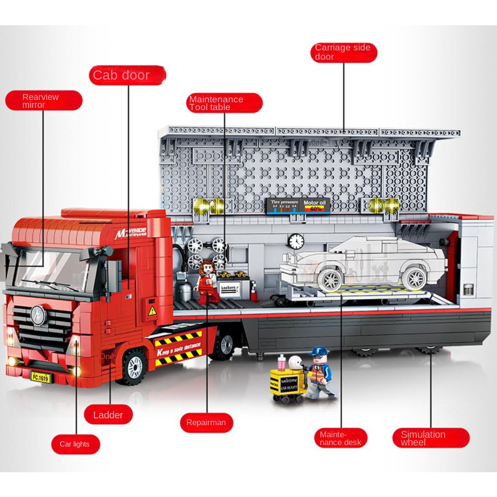 Bộ 1258 Mô Hình Xe Đua Đồ Chơi moc technic Cho Bé Mới