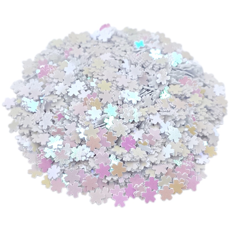 Set 1500 Hạt Kim Sa Hình Bông Hoa 5mm Tự Trang Trí Móng Tay