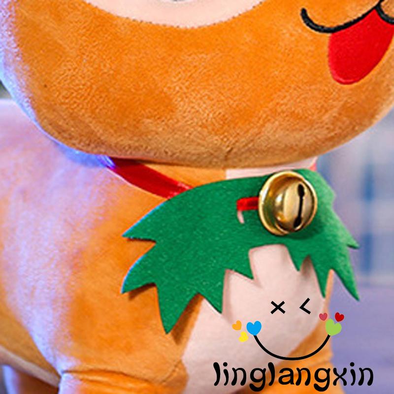 X Búp Bê Nhồi Bông Hình Tuần Lộc / Ông Già Noel Dễ Thương Cho Bé