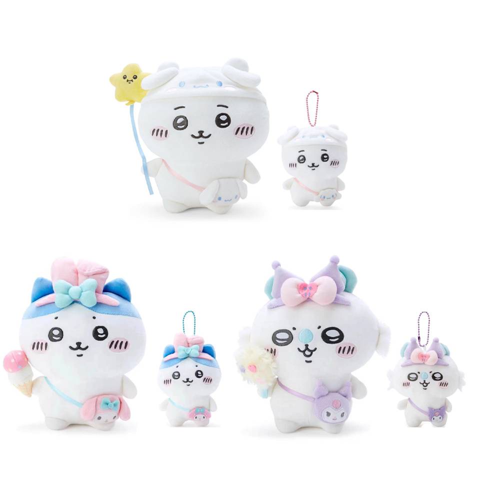 Yyds sanrio x chiikawa Móc Khóa Búp Bê Nhồi Bông kuromi melody cinnamoroll Nhồi Bông Làm Quà Tặng Cho Bé Gái