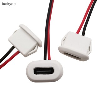 Luckyew Đầu Nối usb type-c 2 Chấu Chống Nước Trực Tiếp Đầu Cái