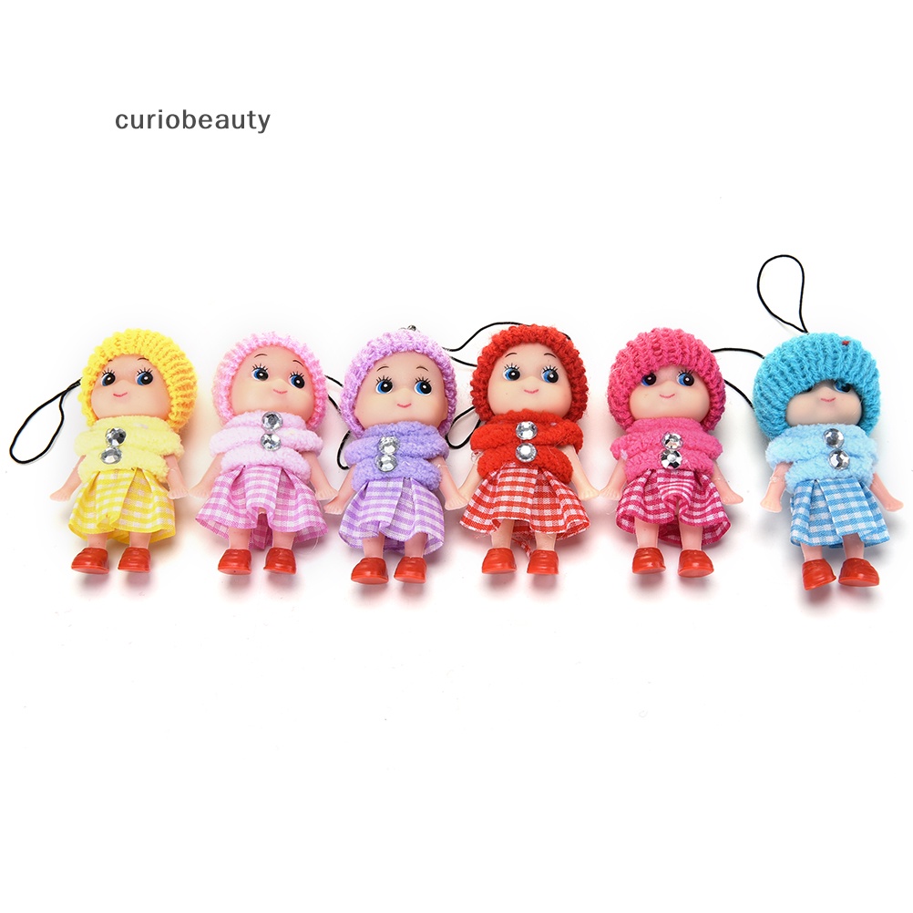 1 Búp Bê Đồ Chơi mini Mềm Mại Kích Thước 8cm Treo Trang Trí Cho Bé