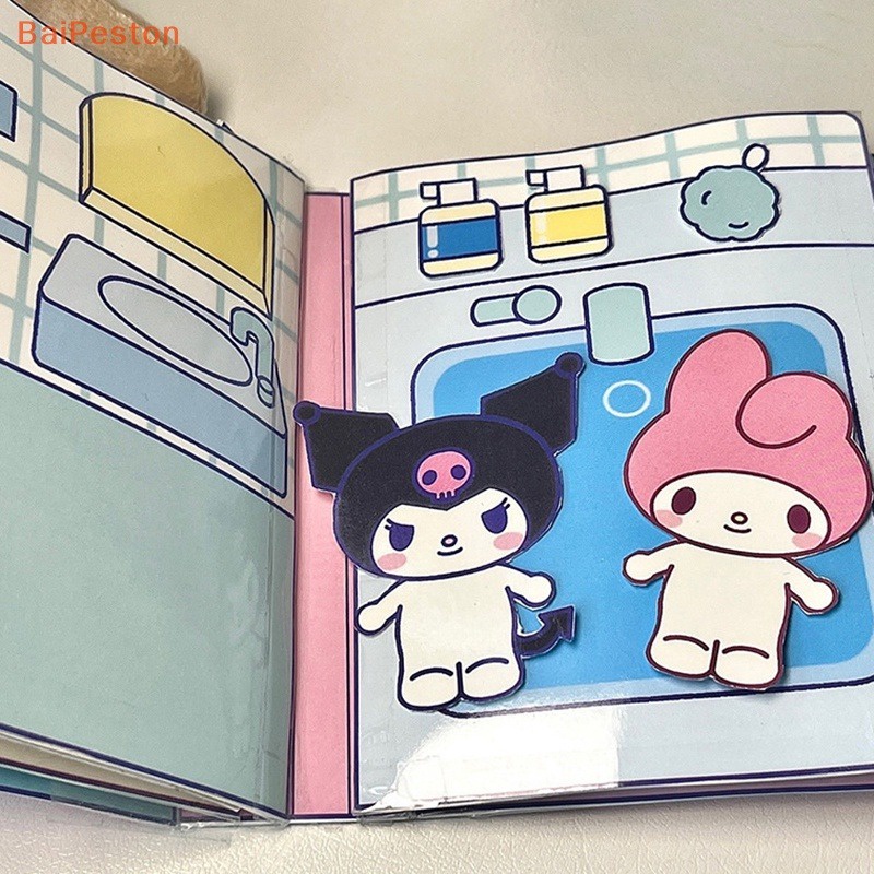 Sanrio Bộ Đồ Chơi sticker Dán Trang Trí Hình melody cinnamoroll Dễ Thương Vui Nhộn diy