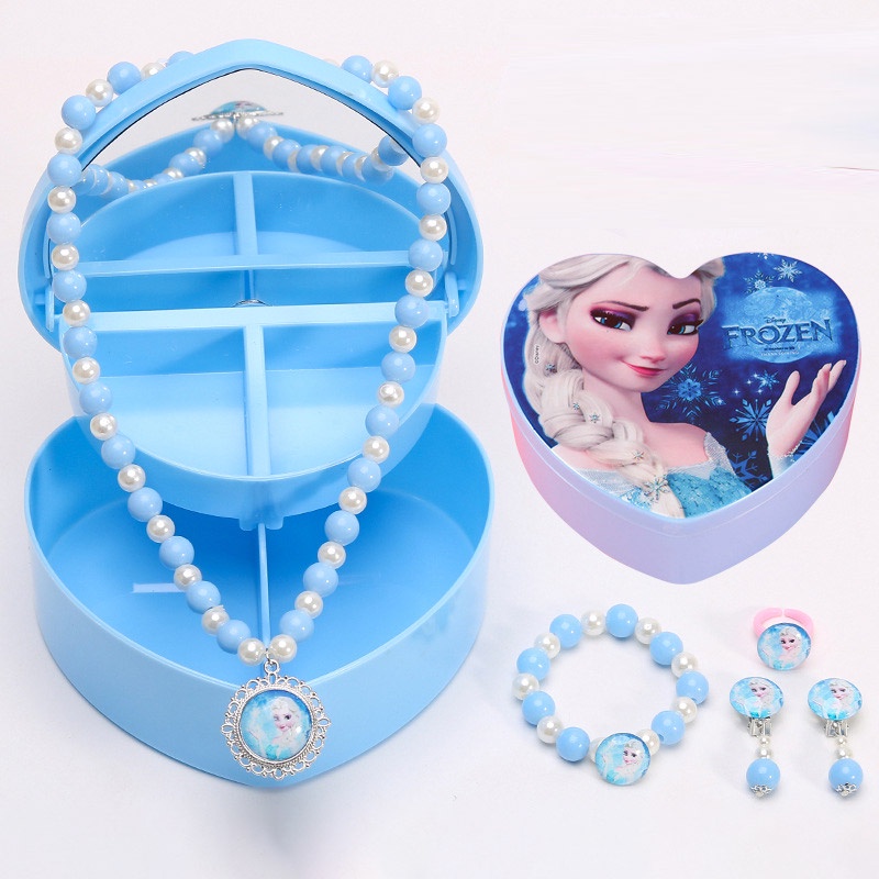 Momo Bộ Trang Sức Công Chúa elsa Xinh Xắn Cho Bé Gái