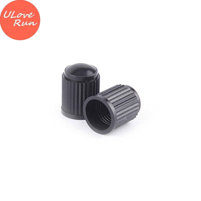 Uloverun Set 100 Nắp Van Bánh Xe Đạp / Xe Máy Bằng Nhựa Màu Đen vn