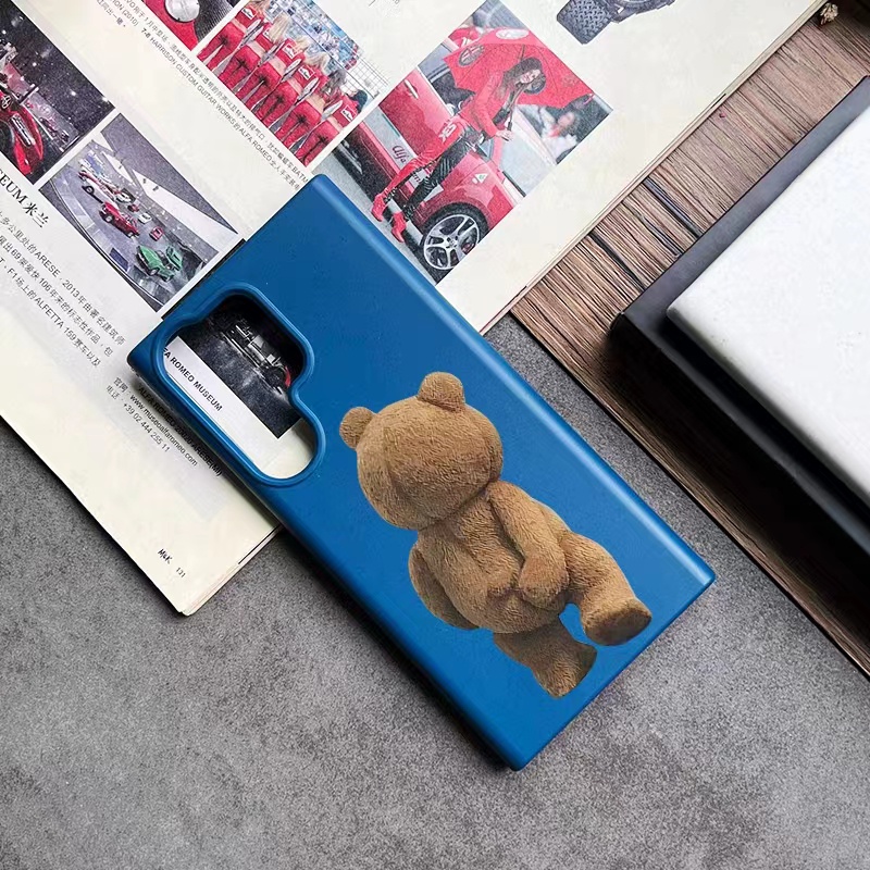 Ôp Điện Thoại Chống Sốc Hình Gấu teddy Cho samsung s23 ultra s23 samsung s23 + s23 + s22 ultra s22 + s22 s21 ultra s21 + s21 a73 a54 a52 Ốp
