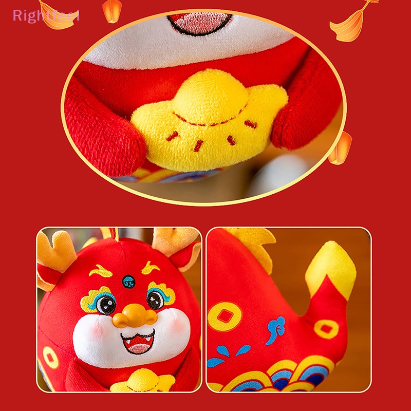 Thú Nhồi Bông Hình Rồng Phong Cách Trung Hoa 10cm Cho Năm Mới